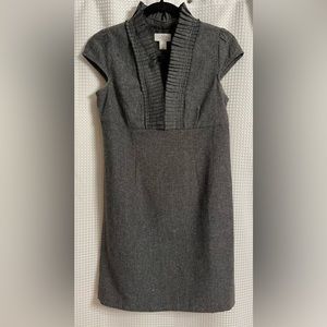 Loft petite Fall/Winter gray shift dress